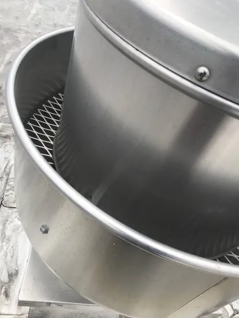 Atlanta kitchen exhaust fan cleaning on a commercial rooftop